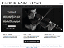 Tablet Screenshot of henrikkarapetyan.com